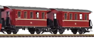 Piko 37126.2 G- 2 x Personenwagen 2. Kl. DB rot aus S Spur 2m