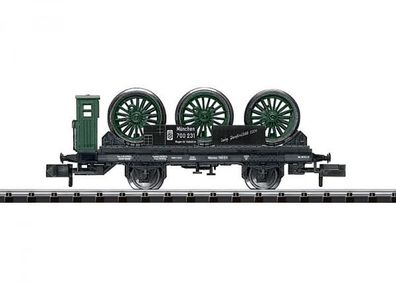 Trix 15335 Wagen für Radsätze, 2-achsig, schwarz, Spur N