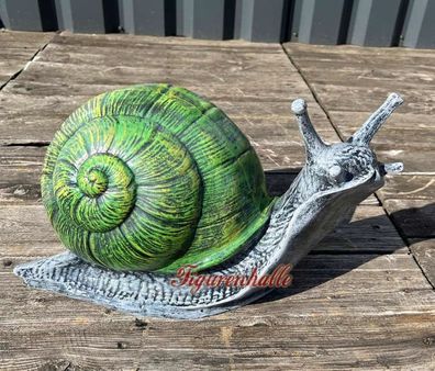 Schnecke groß Aufstellfigur Figur Gartenaufsteller Schneckenhaus Kunststoff riesen g