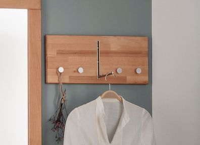 Wandgarderobe 50cm "Stockholm" Buche massiv