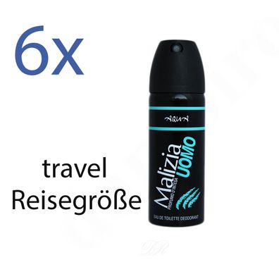 Malizia Uomo Aqua deo MINI 6x 50 ml - travel edition