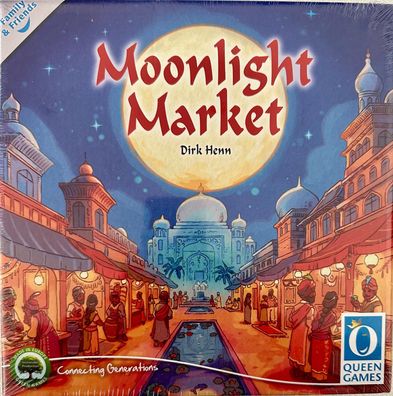 Moonlight Market Family & Friends Queen Games Familienspiel Legespiel Brettspiel
