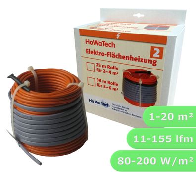 Fußbodenheizung elektrisch Fliese Bad Bodenheizung elektro Heizleitung Heizdraht