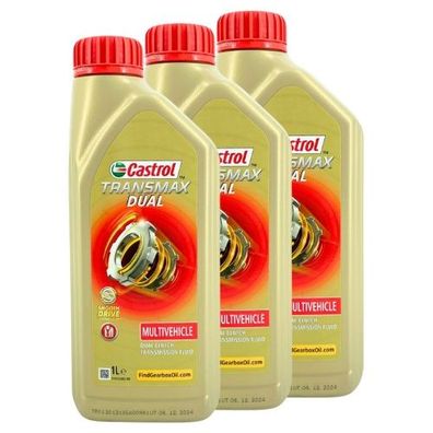Castrol Transmax Dual Multivehicle 3x1 Liter