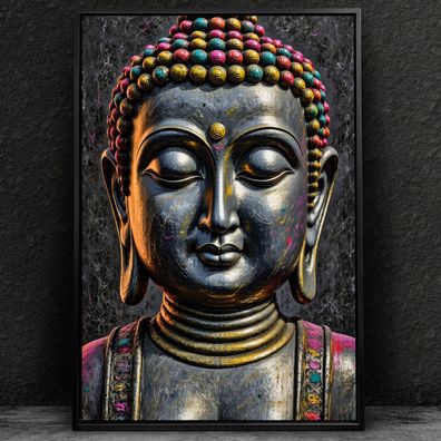 Buddha Religion Kunst Bild, Wandbild Leinwand, Acrylglas, Poster