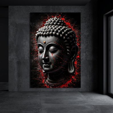 Buddha Religion Kunst Bild, Wandbild Leinwand, Acrylglas, Poster Deko ar1