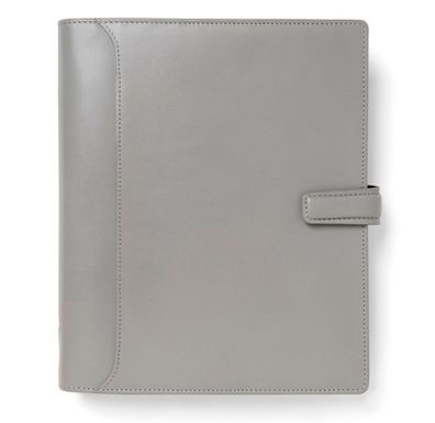 Filofax Lockwood A5 Leder Ringbuch Grau Terminplaner VL Agenda 25mm Ringung 022664