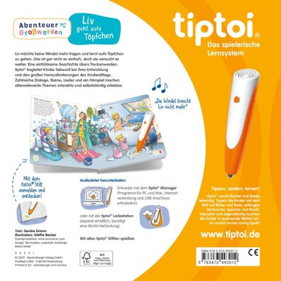 tiptoi® Abenteuer Großwerden - Liv geht aufs Töpfchen | Sandra Grimm | Buch