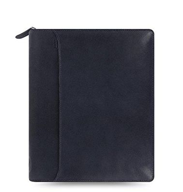 Filofax Lockwood A5 Leder Ringbuch Navy Blau Zipper Terminplaner 25mm Ringung 026112