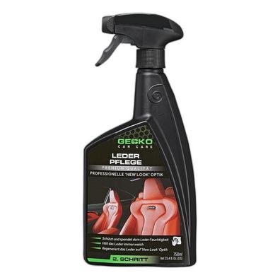 26,91EUR/1l Gecko Car Care Leder Pflege New Look Optik Schritt 2 750ml