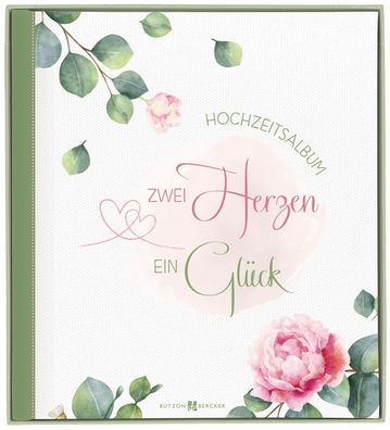 Zwei Herzen. Ein Glück | Hochzeitsalbum | Eva Polednitschek-Kowallick | Buch