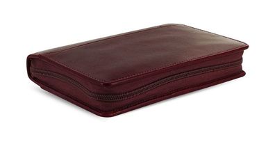 Filofax Lockwood Personal Organizer Leder A6 Garnet Rot ZIP Ringbuch 23mm Ringe 21687
