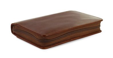 Filofax Lockwood Personal Organizer Leder A6 Cognac Braun ZIP Timer 23mm Ringe 021692