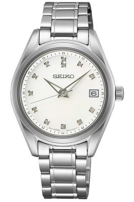 Seiko Damenuhr mit Saphirglas Perlmutt SUR579P1