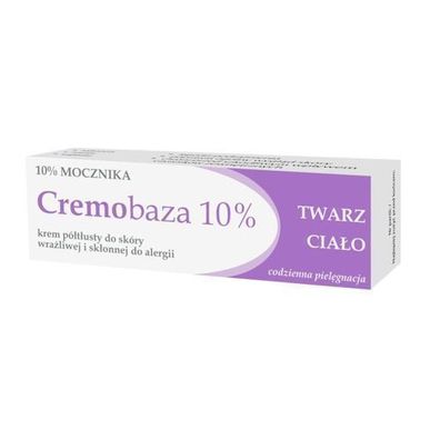 Cremobaza 10% Urea Halb-Fett-Creme fuer die Hautpflege, 30 g