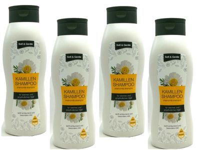 Soft & Gentle Shampoo Kamille sanft schäumend mild 4x 1000ml