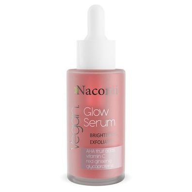 Nacomi Glow Gesichtsserum, 40 ml - Aufhellend und Peeling-Effekt