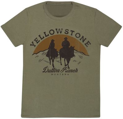 Yellowstone Faded Print T-Shirt YEL08661TSC