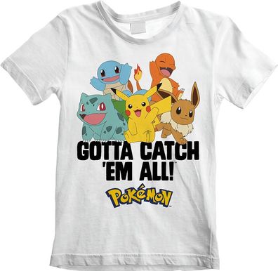 Pokémon Kinder Gotta Catch Em All Kids T-Shirt POK00625TK