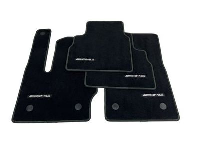OEM AMG G Klasse Fußmatten schwarz Velours Mercedes Benz W463 464 Original grün