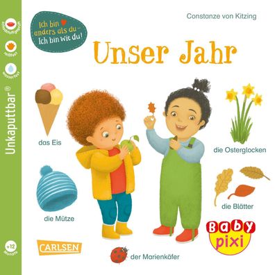 Baby Pixi (unkaputtbar) 118: VE 5 Unser Jahr (5 Exemplare) | Kitzing | Baby Pixi