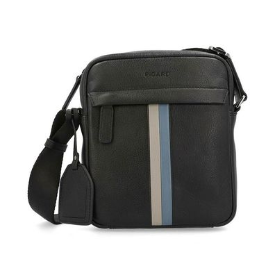 Picard Umhängetasche Horizon 1231 schwarz Herren Handtasche blau grau