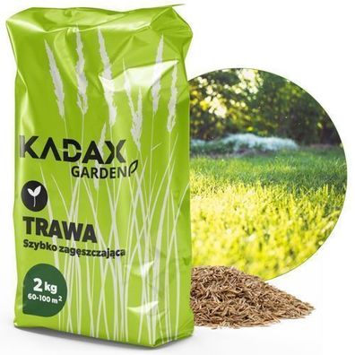 KADAX Rasensamen, Grassamen, schnellwachsendes Gras, 2 kg