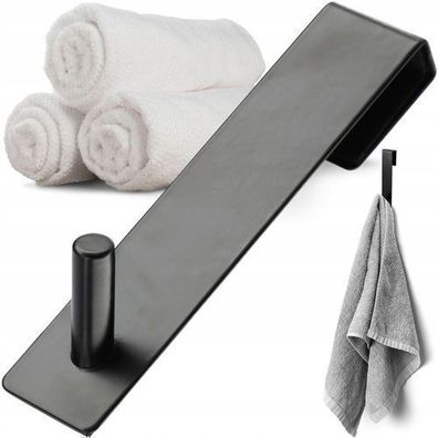 KADAX Türhaken zum Einhängen, aus Edelstahl, Schwarz, Einzeln, 1 Stück