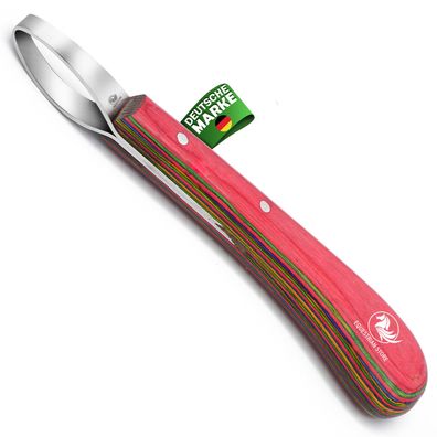 Hufschlaufenmesser, Hufmesser, Edelstahl-Schlaufenmesser; 2-in-1-Hufmesser. FLK-01