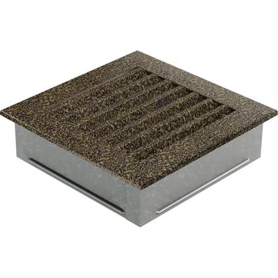 Lüftungsgitter FRESH 17x17 schwarz und gold