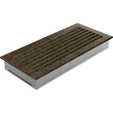 Lüftungsgitter FRESH 17x37 schwarz und gold