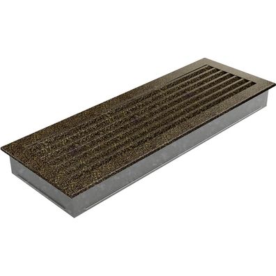 Lüftungsgitter FRESH 17x49 schwarz und gold