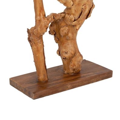 Abstrakter Kerzenhalter BOUGIE ca. H120cm Teakwurzel Baumwurzel Handarbeit