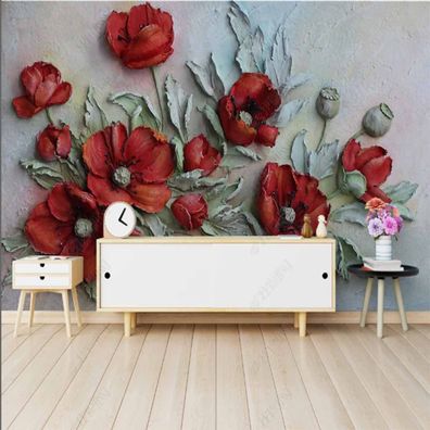 Vlies Fototapeten Wandtapeten Wandbilder Blumen Dekorativ 3D Motive 5442