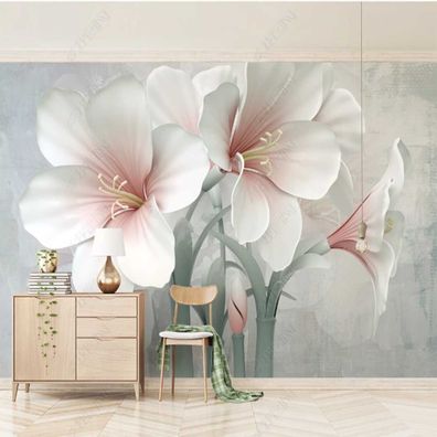 Vlies Fototapeten Wandtapeten Wandbilder 3D-Effekt Blume Kreative 8741