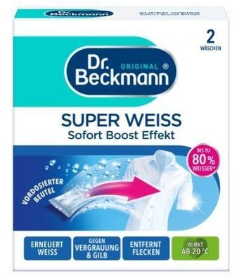 Dr. Beckmann Super Weiß Multi-Fleck-Formel, 80g Reinigungs-Boost