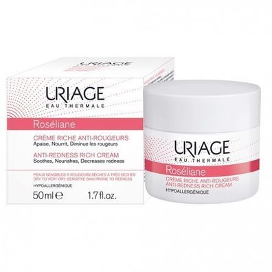 Uriage Roseliane Intensiv-Feuchtigkeitscreme 50ml - Beruhigt gerötete Haut & stä
