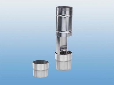 Laubsammler Zink mit Sieb DN 80 - 120 inkl. Adapter