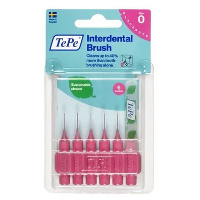 TePe Original Interdentalbürsten 0,4mm Rosa, 6 Stück
