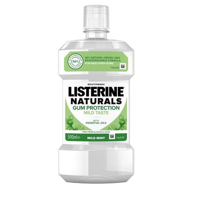 Listerine Naturals Zahnfleischschutz Mundspülung, 500ml