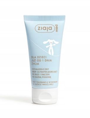 Ziaja Med Kindercreme für Gesicht und Hände, intensive Pflege bei jedem Wetter,