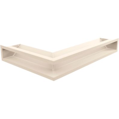 Eck-Lüftungsgitter LUFT rechts 40x60x9 Creme Slim