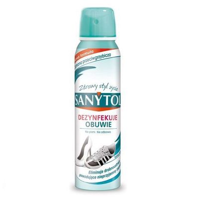 Antibakterielles Schuh-Desinfektionsspray Sanytol, 150 ml, geruchshemmend für hy