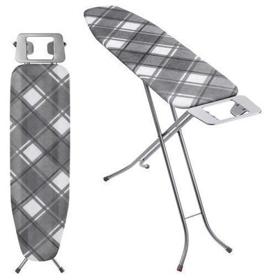 KADAX Klappbares Bügelbrett, 114x34cm Dampfbügelbrett mit Metallnetz