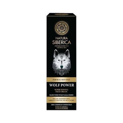 Natur Sibirica Wolf Power Gesichtscreme fuer Maenner, 50ml