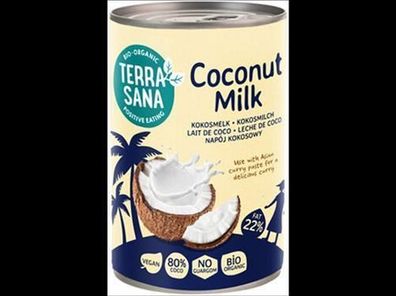 TerraSana Kokosmilch 80% 400ml