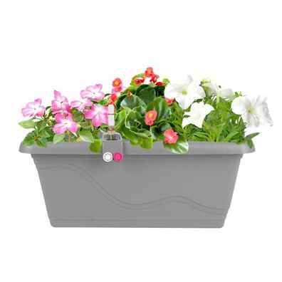 6x Pflanzkasten "EXTRA LINE" 40x21x17cm Blumenkübel länglich