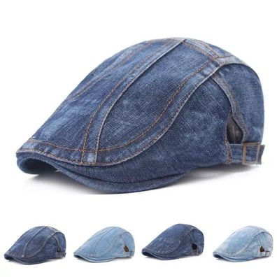 Herren Barett Baskenmütze Kappe Schiebermütze Barett Hut Flatcap Cabbie Hut