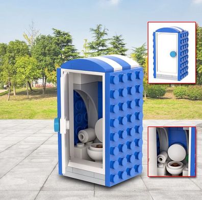 MOC Mobile Toilette - DIXI Klo - Lokus NEU Klemmbausteine kompatibel COBI LxxO Kada