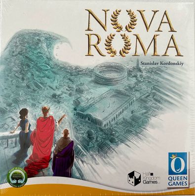 Nova Roma Queen Games Familienspiel Kennerspiel Brettspiel Legespiel Kartenspiel